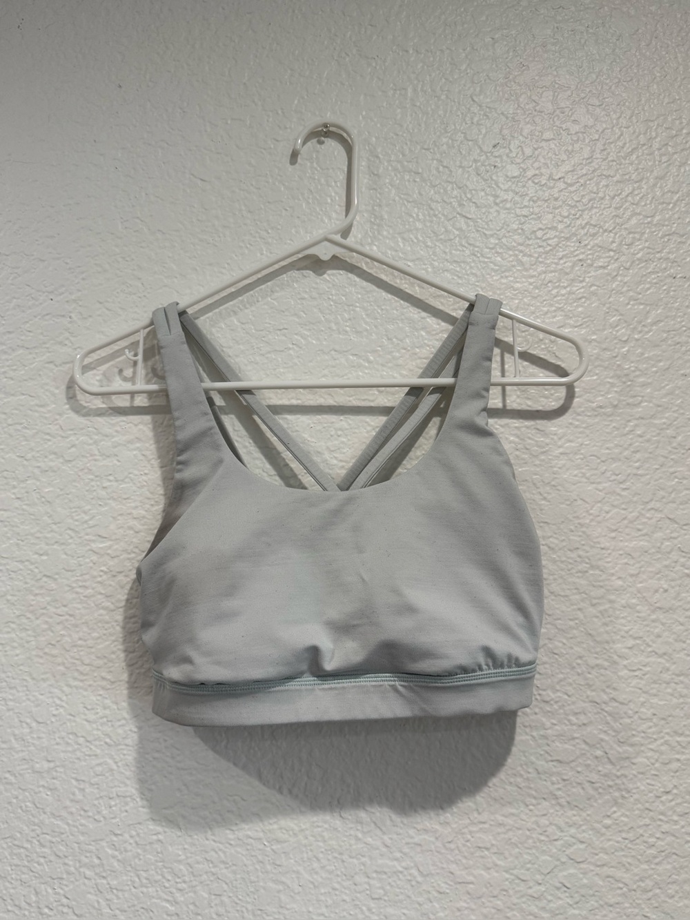Lululemon size 10 energy sports bra mint green gray